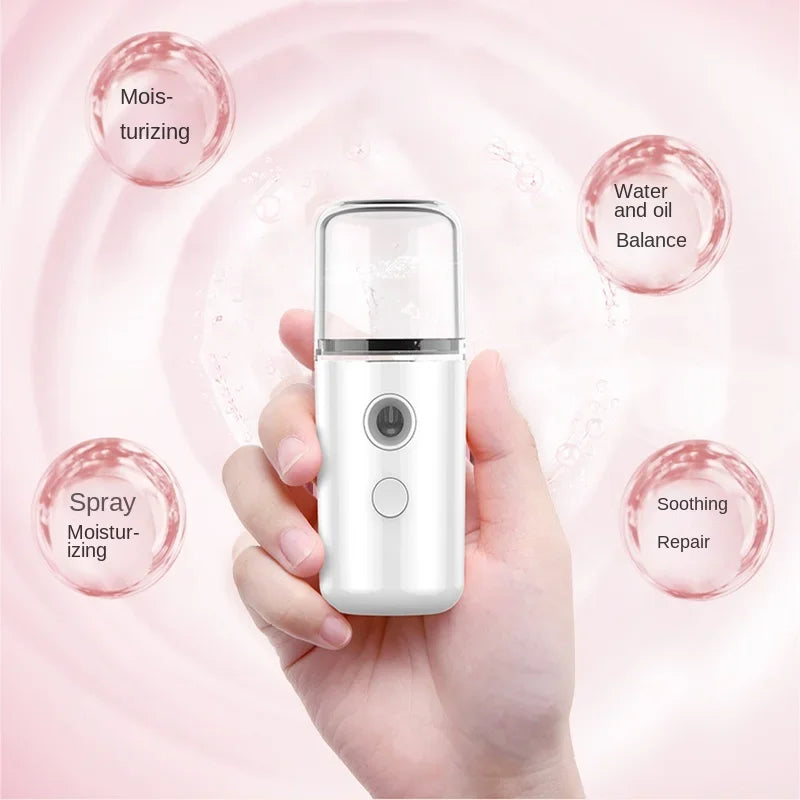 Portable Facial Steamer - Home & Travel Hydration Device