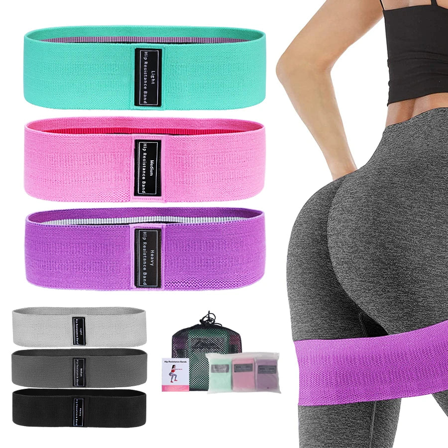 Elastic Glute Bands - Squats Thigh, Hip Workout