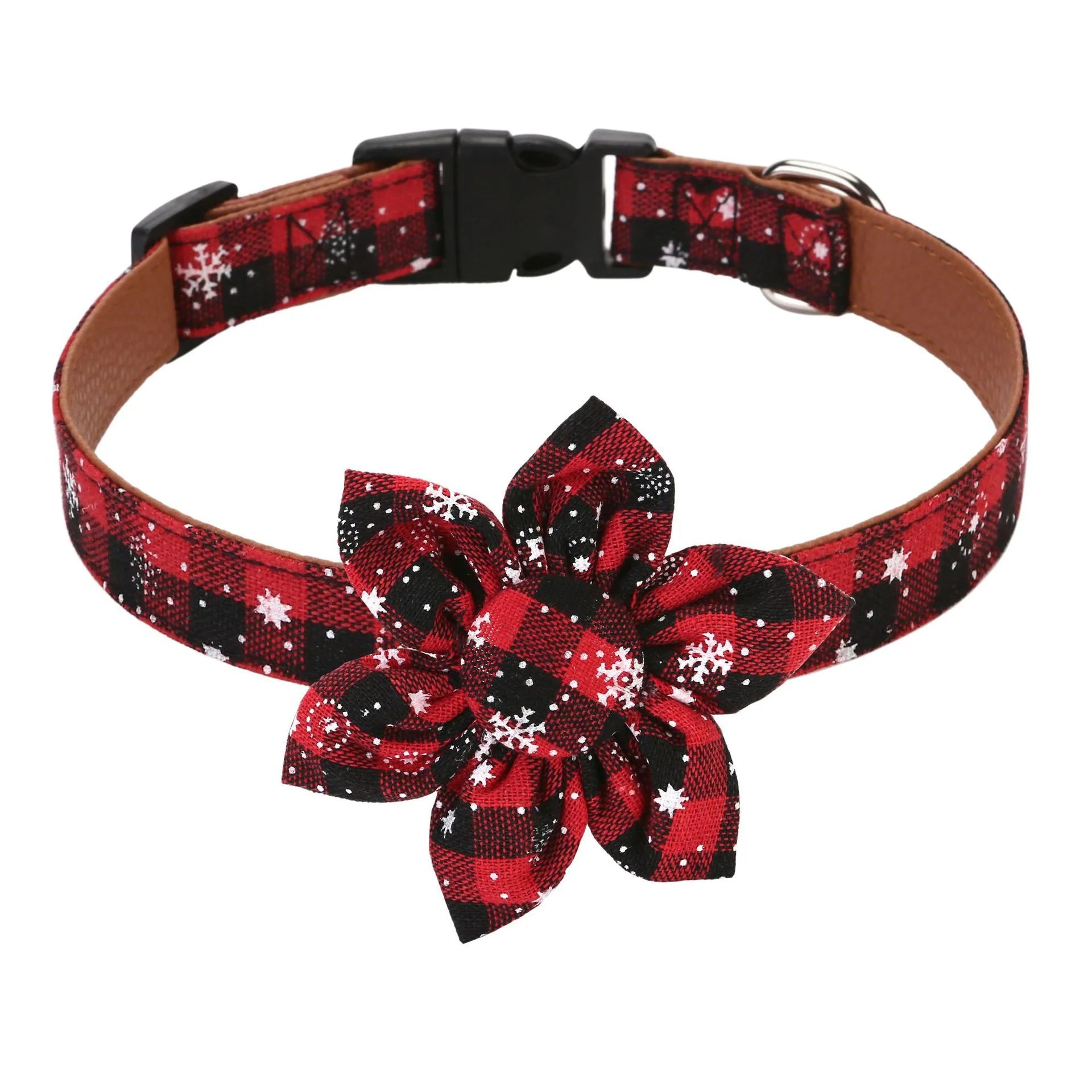 Christmas Dog Bowtie Collar Red/Green Plaid for Large Breeds
