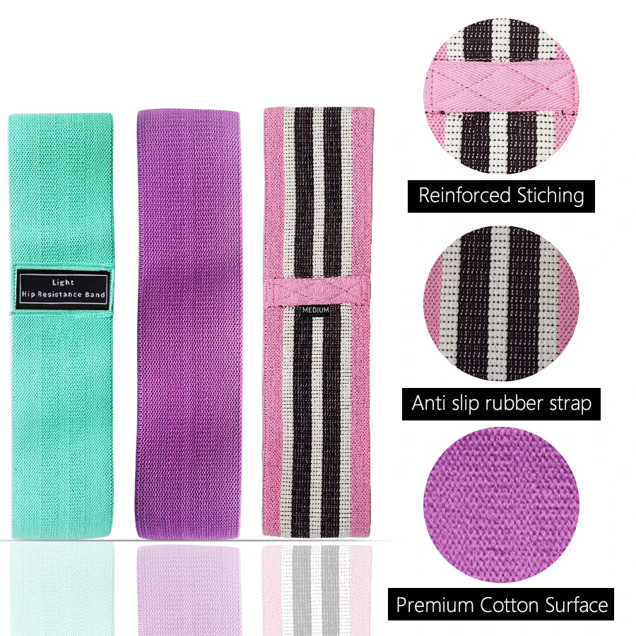 Elastic Glute Bands - Squats Thigh, Hip Workout