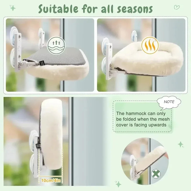 Window Cat Hammock - Strong Suction Cup Hammock