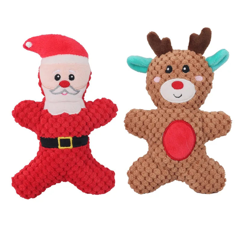Christmas Plush Squeaky Dog Toys
